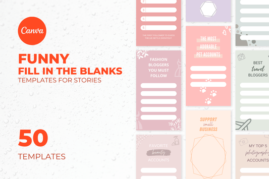 50 Funny Fill In The Blanks Templates