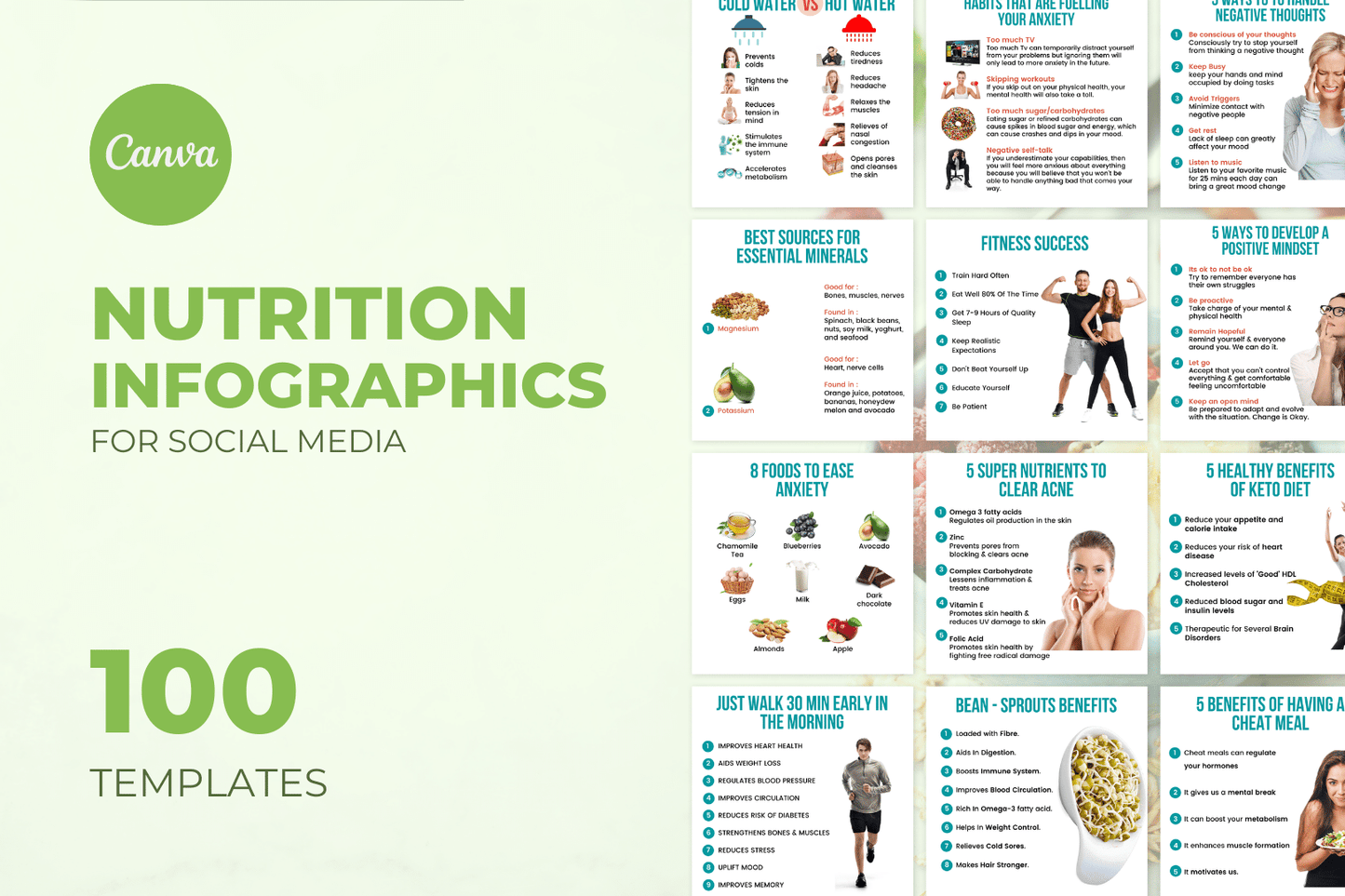 100 Nutrition Infographics