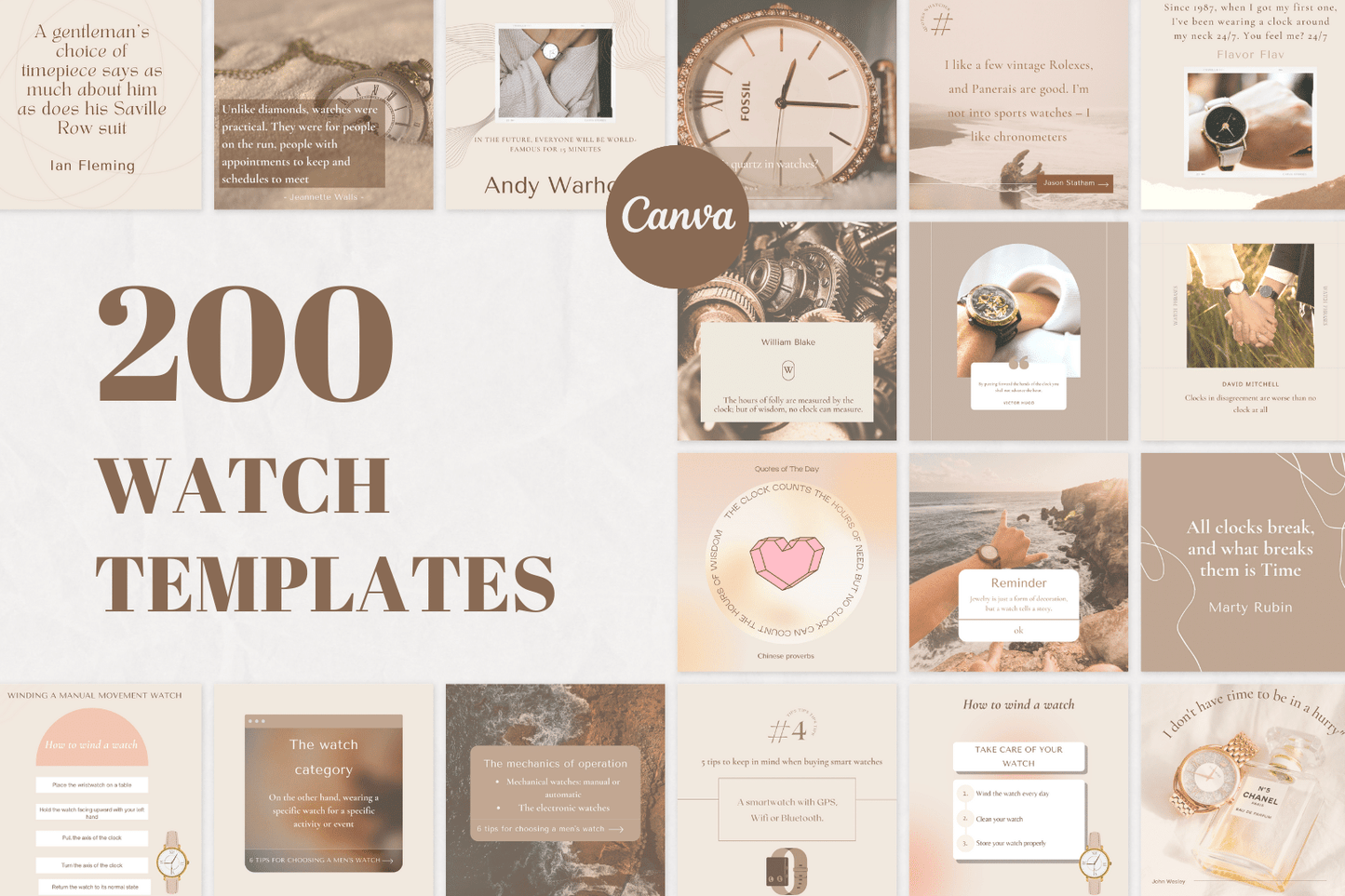 200 Watch Templates for Social Media