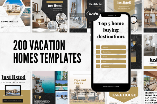 200 Vacation Homes Templates for Social Media