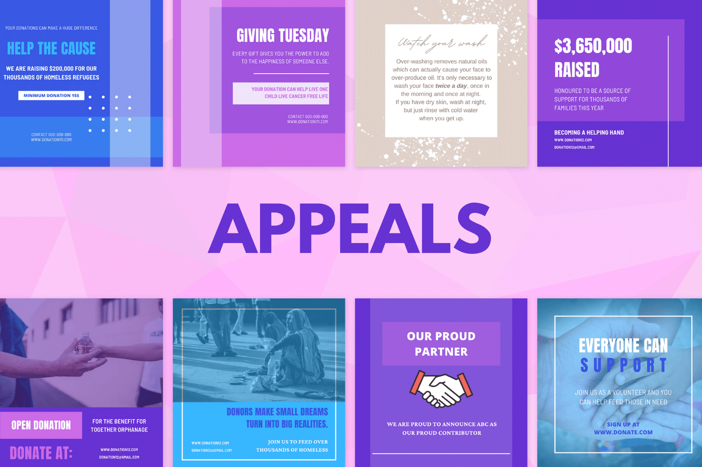 200 Nonprofit Organization Templates for Social Media