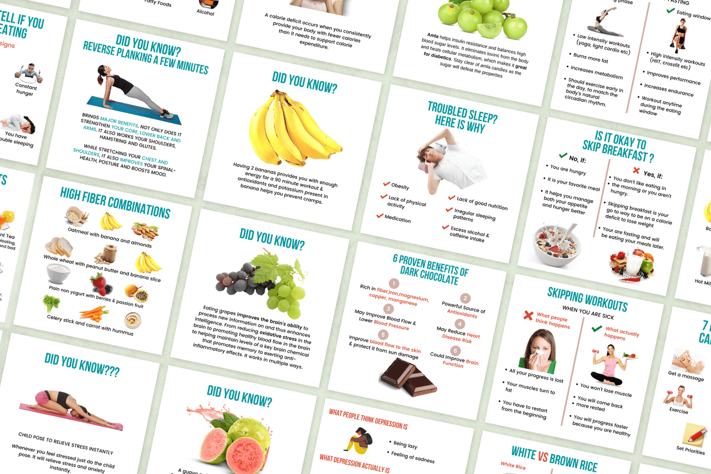 100 Nutrition Infographics