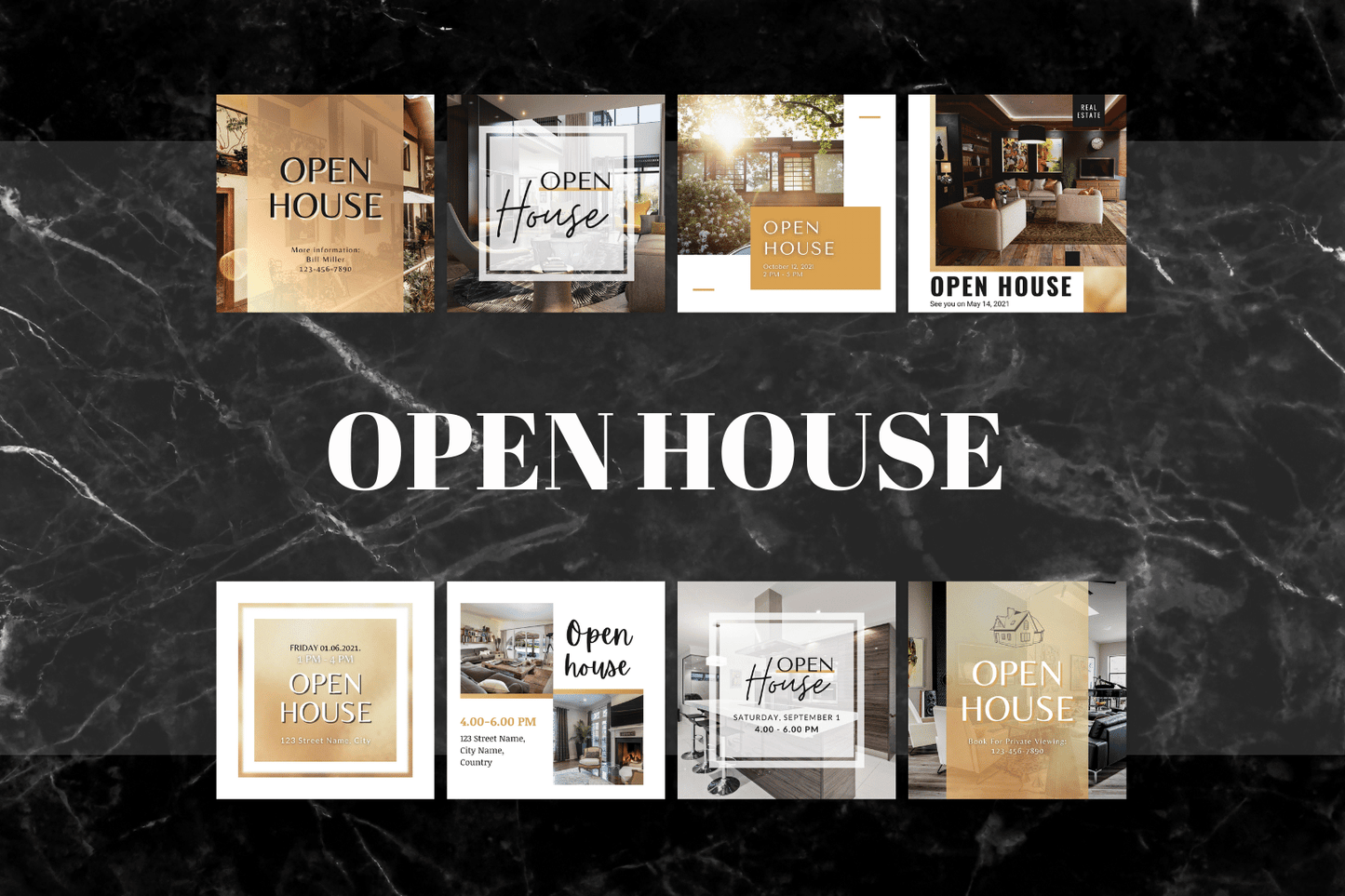 100 Luxurious Golden Templates for Real Estate