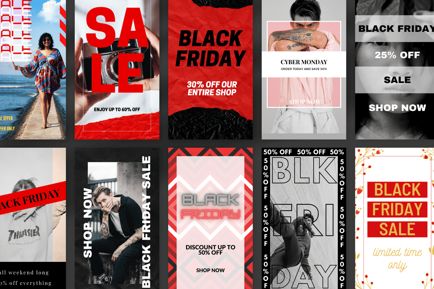 50 Black Friday Sales Templates for Instagram Stories