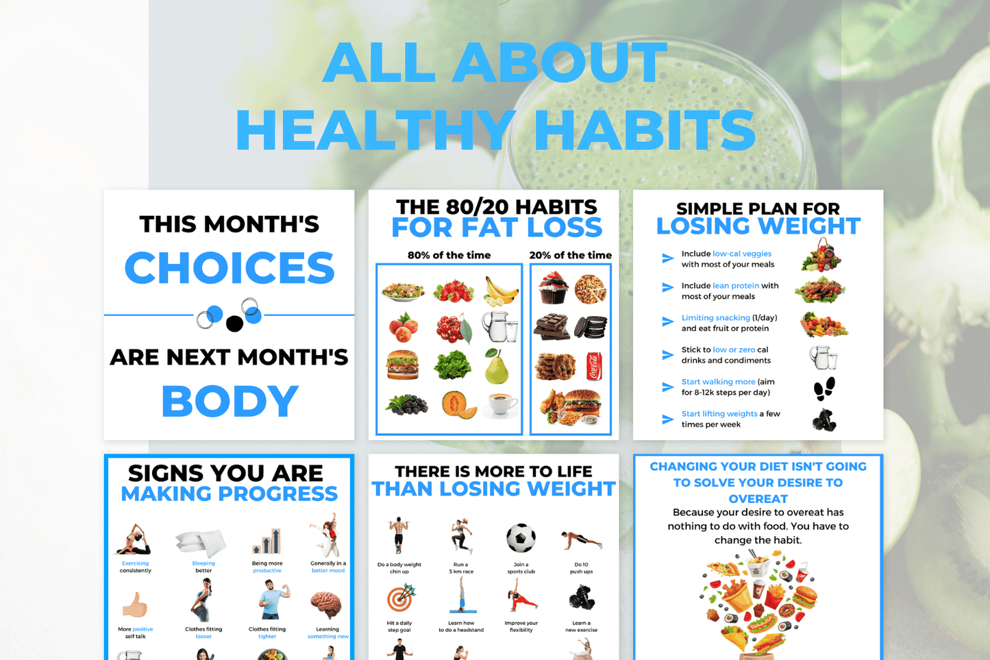 50 Healthy Habits Infographics