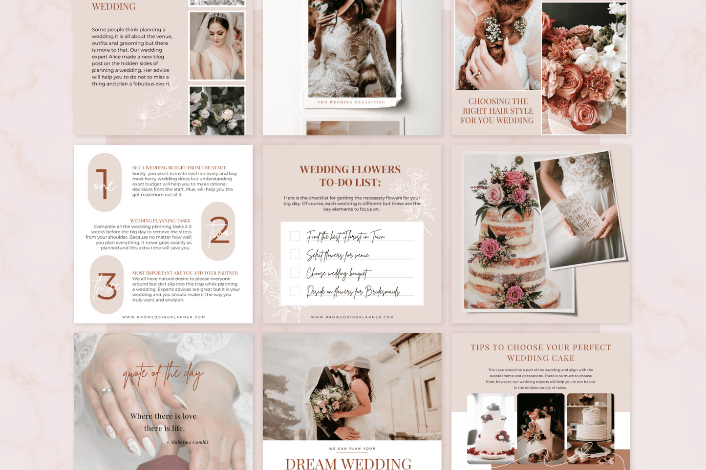 100 Wedding Templates for Social Media