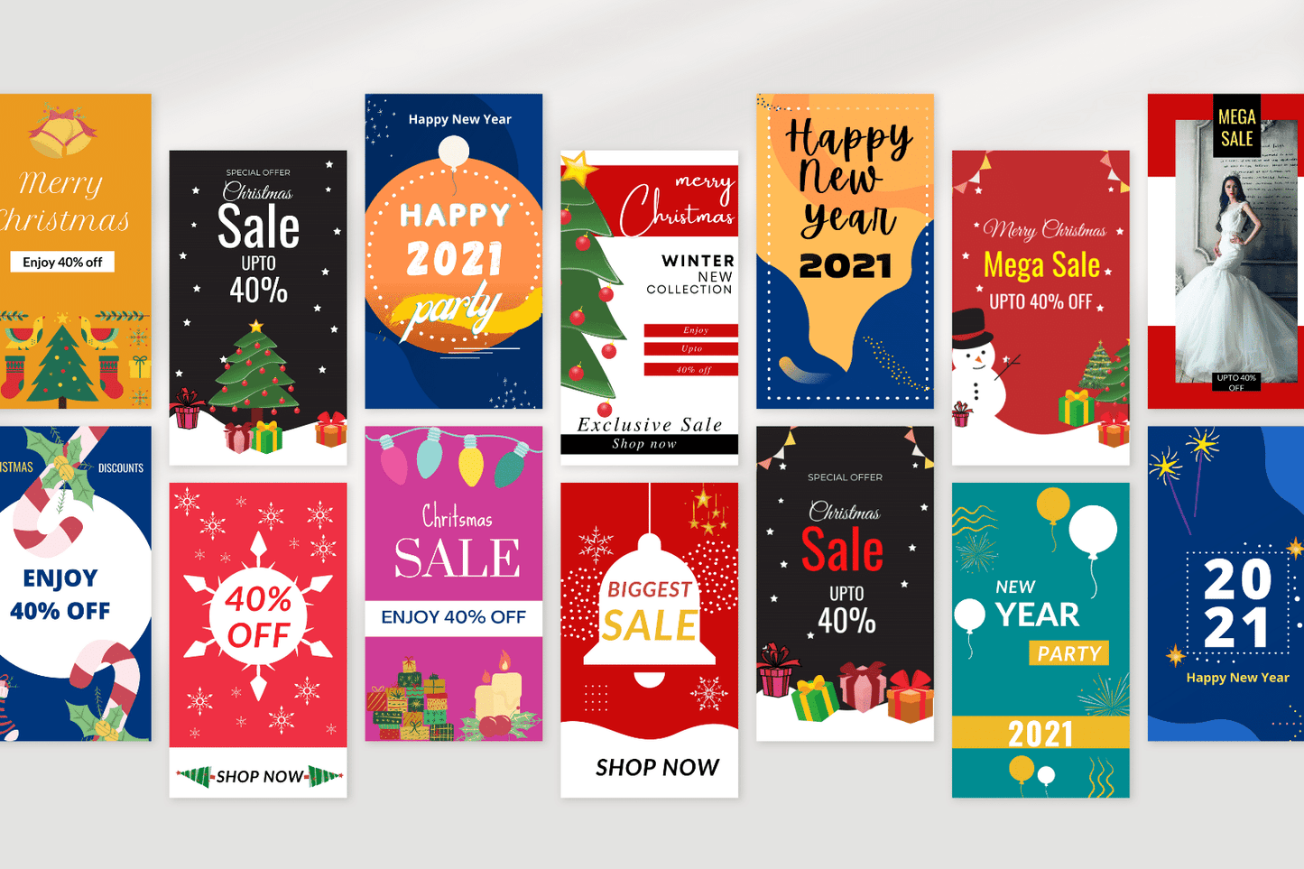 50 Christmas Sales Templates For Stories