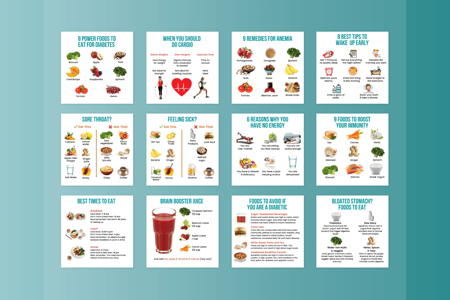 50 Balanced Nutrition Infographics