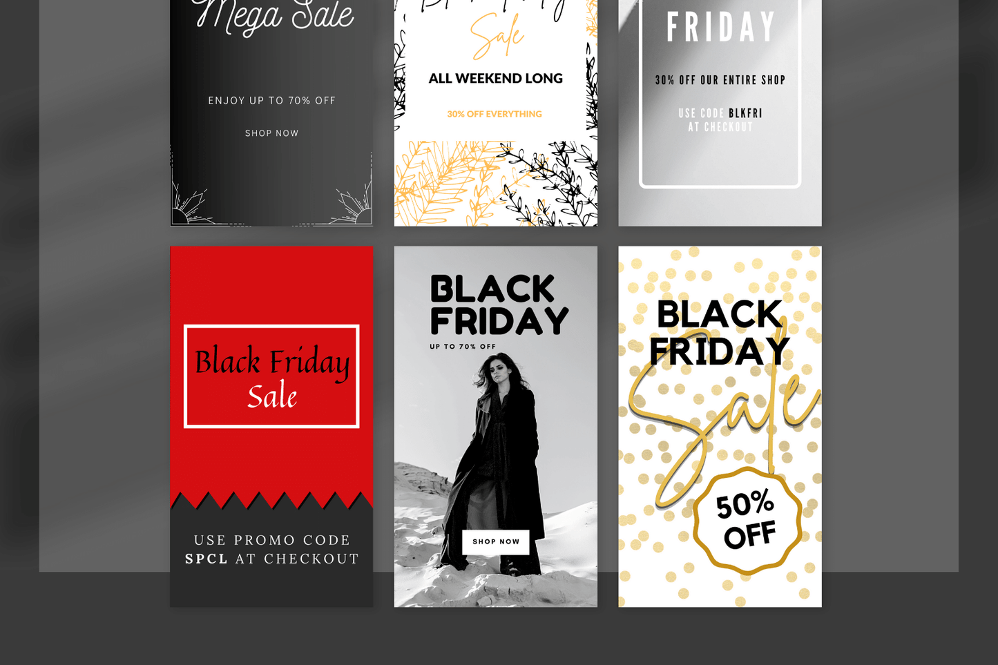 50 Black Friday Sales Templates for Instagram Stories