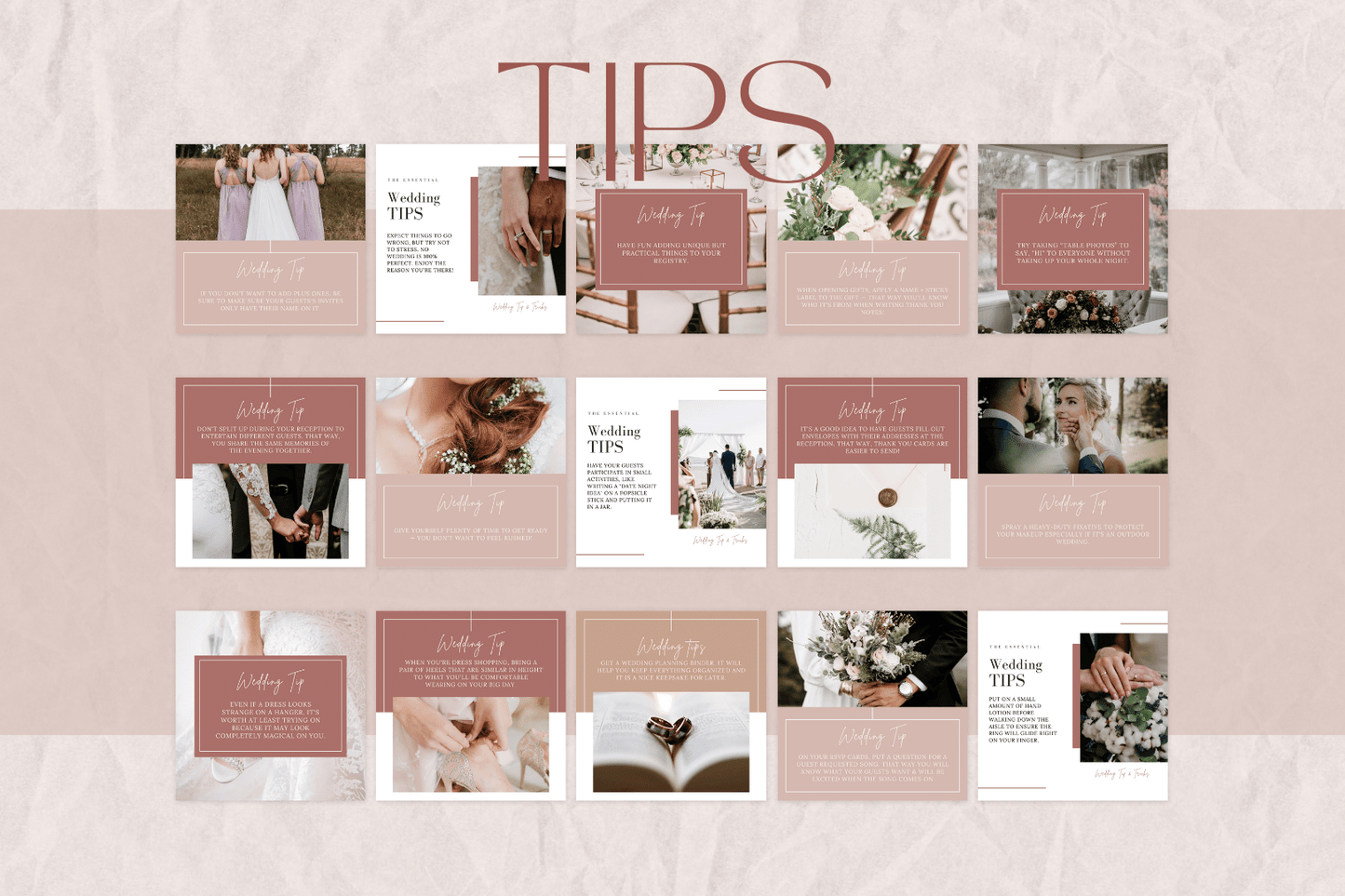 350 Wedding Templates for Social Media