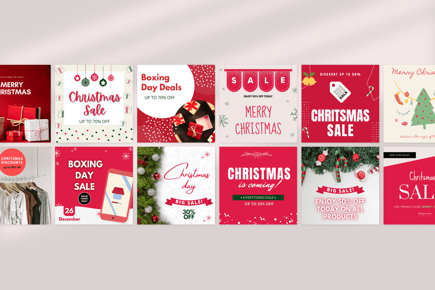 50 Christmas Sales Templates For Instagram