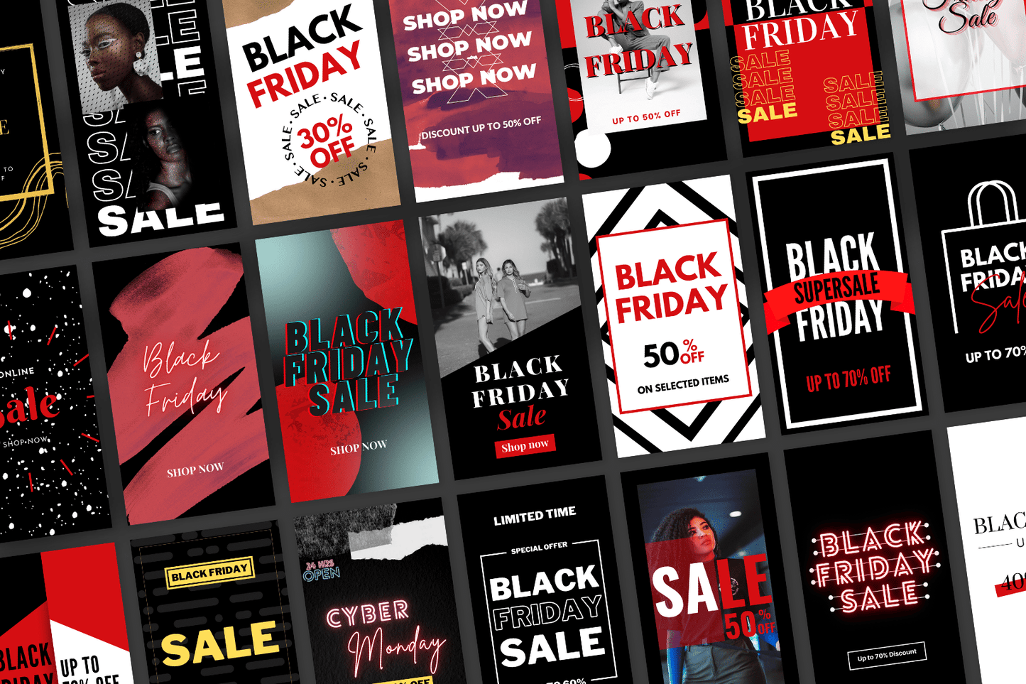 50 Black Friday Sales Templates for Instagram Stories