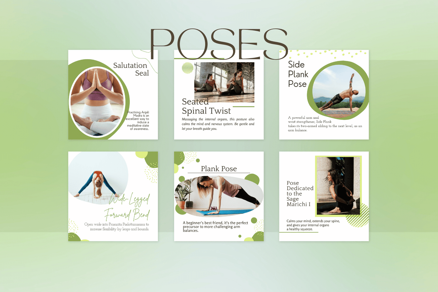 300 Yoga Templates For Social Media